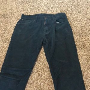 Navy blue corduroy pants